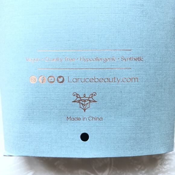 Laruce Essentials Ipsy Black Silver 5 Piece MakeUp Cosmetic Vegan Brush Tool Set - Picture 4 of 4